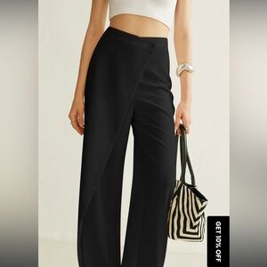 Commense Black Wide Leg “Cape” Pants